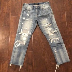 Lucky Brand Distressed Sienna Slim Boyfriend Jeans